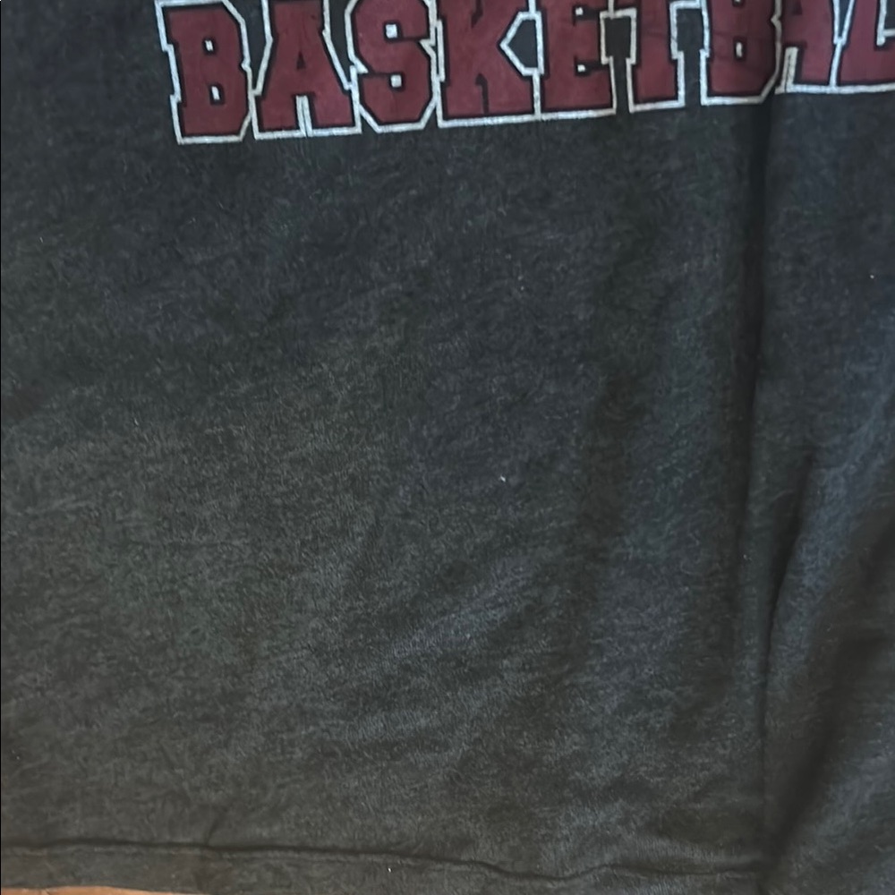 NBA Gray and Red Long Sleeve Hoodie - Picture 3 of 9